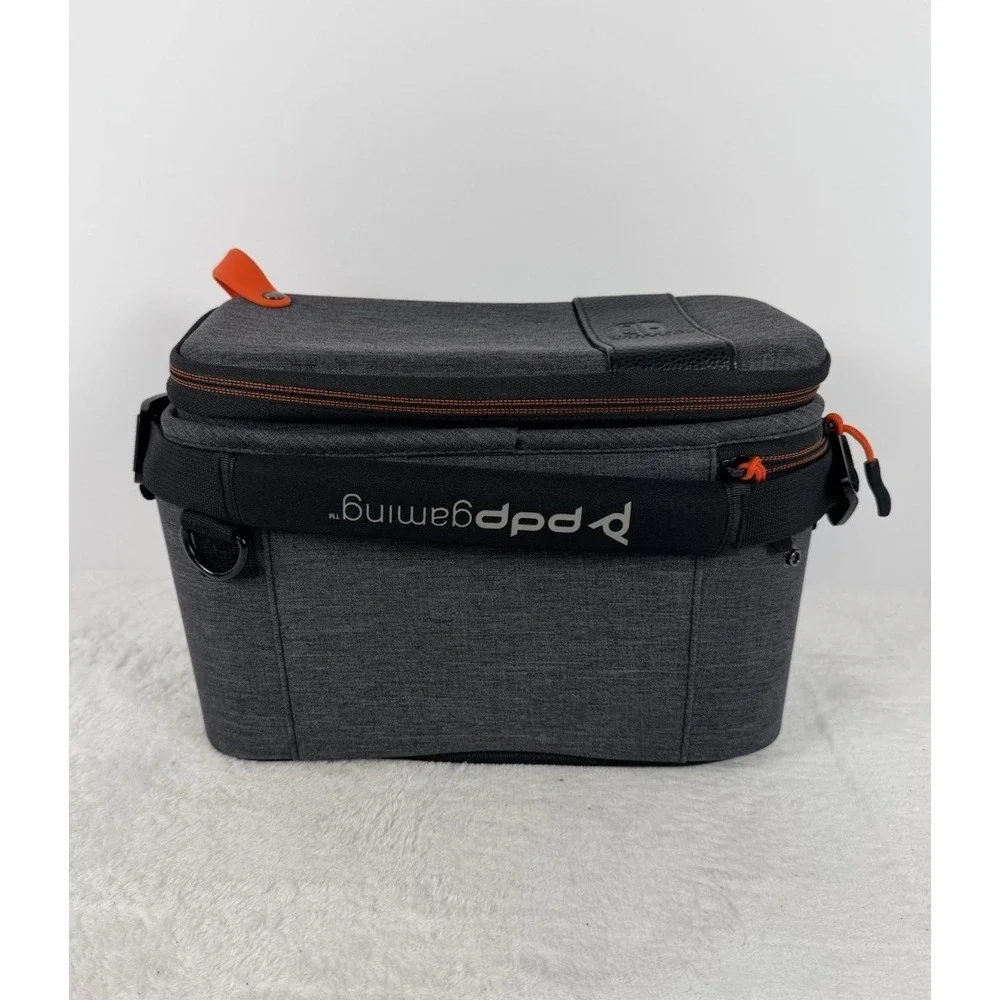 PDP Gaming Deluxe Elite Travel Case for Nintendo Switch Gray Shoulder Carry Bag